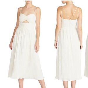 ML Monique Lhuillier Cutout Sleeveless Knit Midi Dress Size 4